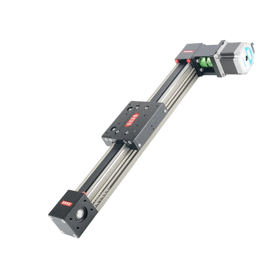 QRXQ RXP45  Belt Linear Module with Stepper Motor High Precision Rail Customizable Length Low Noise for CNC Industriesr motor