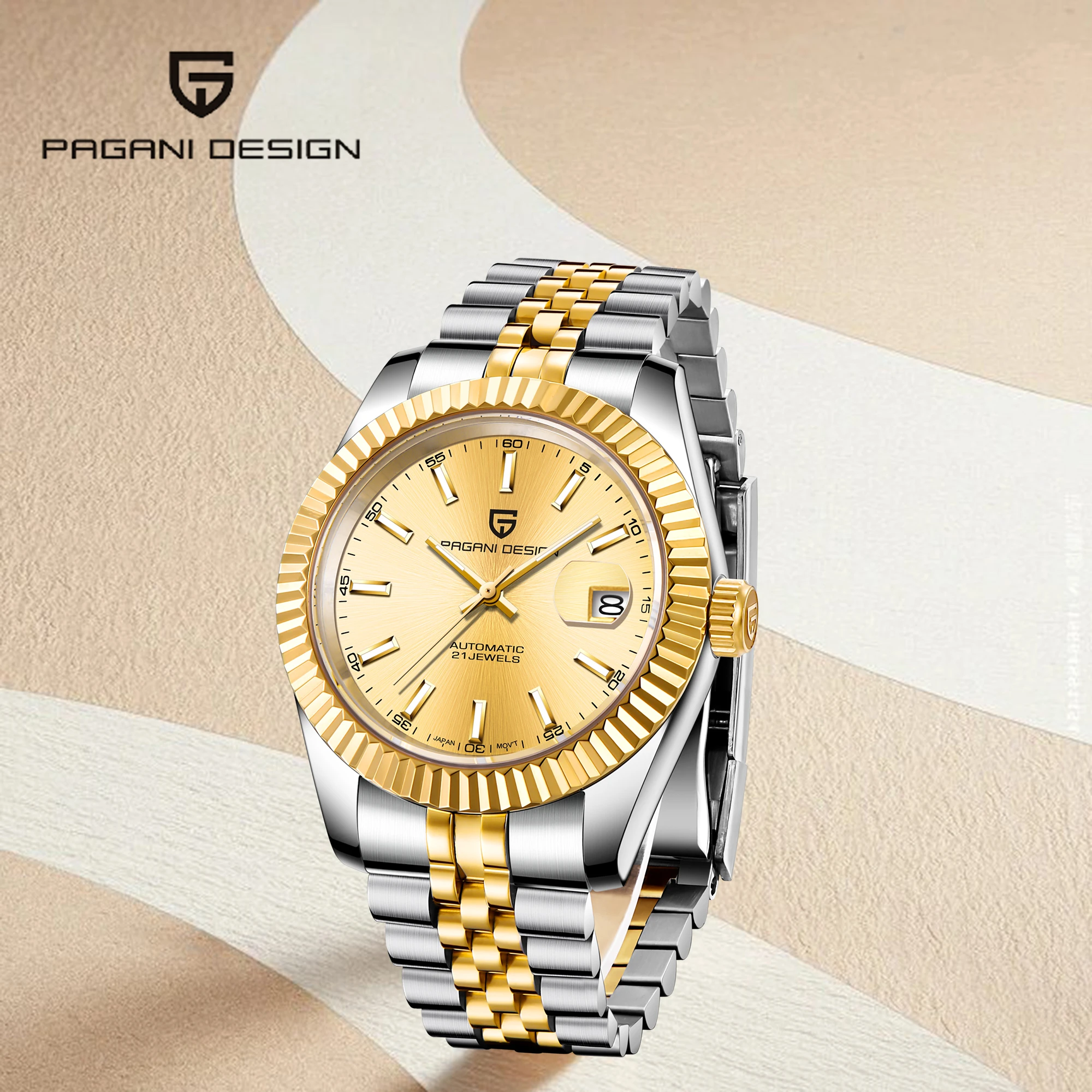 2025 جديد PAGANI تصميم الرجال ساعة ميكانيكية أوتوماتيكية كلاسيكية أنيقة فاخرة مضيئة الأيدي مقاوم للماء التقويم صندوق هدايا محدود