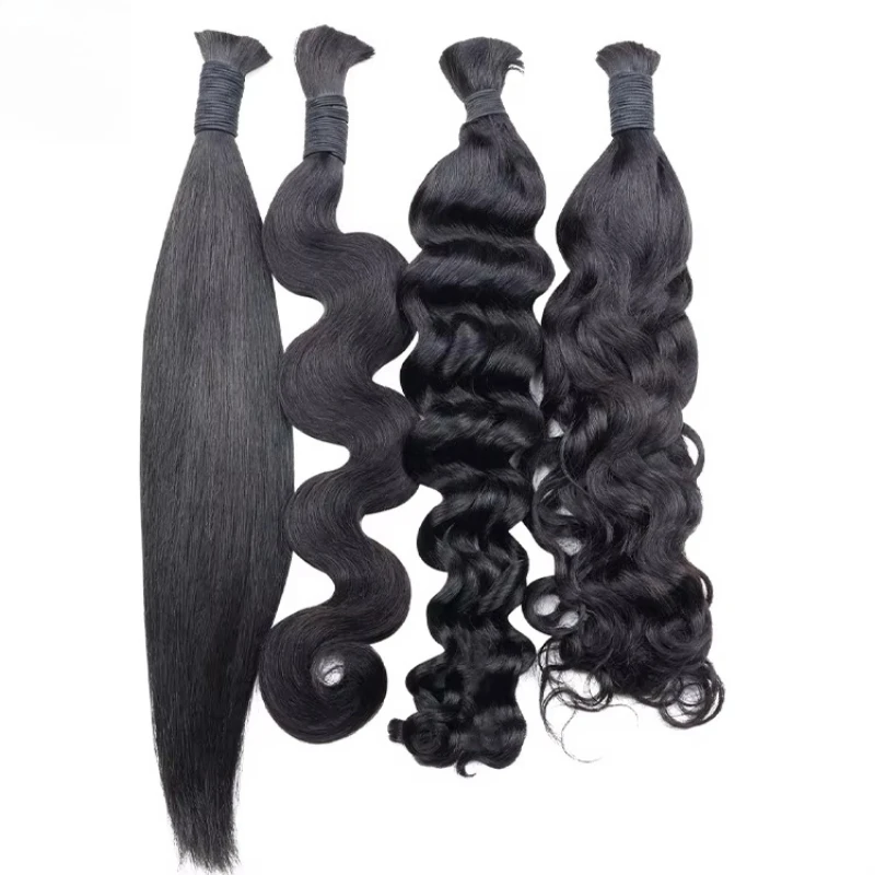 

Raw Raw Natural Deep Wave Bulk Weave Bohemian Weave Weft Free Weave Extension