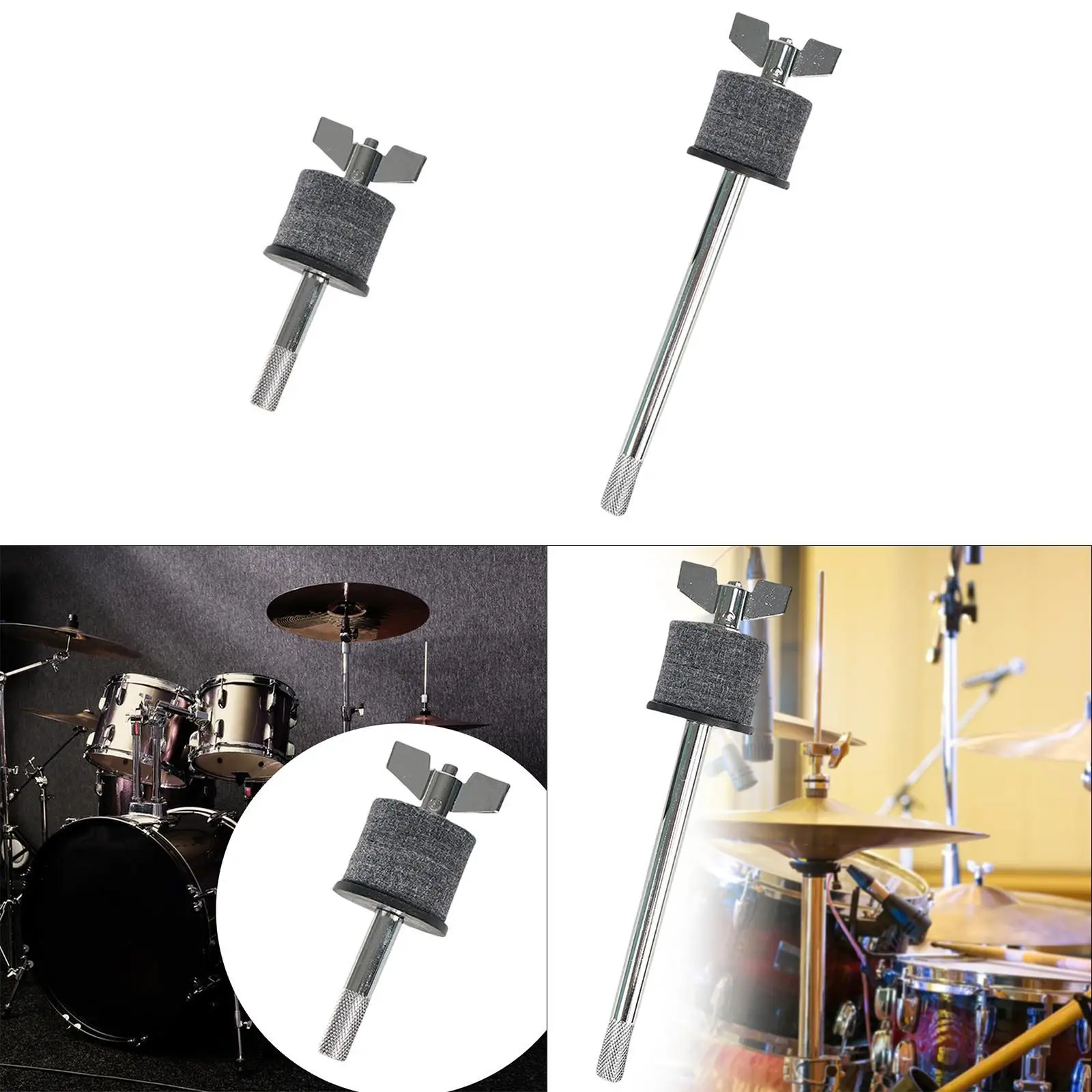 

Cymbal Stacker Thick Felt Pad Lock Nut Adjustable Clamp Cymbal Mounting Rack