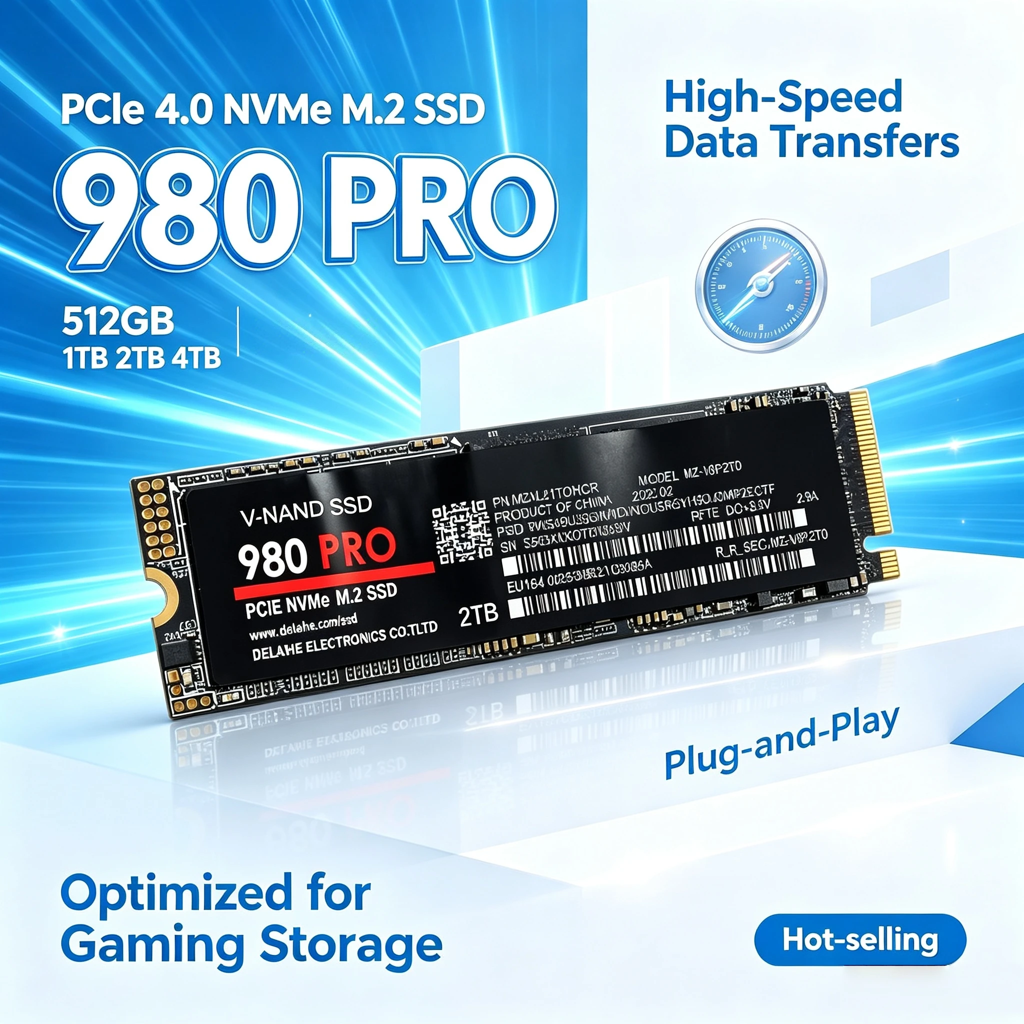 M.2 NVME NGFF SSD 500GB 1TB 2TB 2026 Hot Sale Internal Solid State Drive Hard Disk Hard Drive for Gaming Desktop Laptop Storage