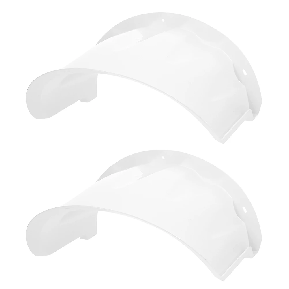 

2pcs Security Camera Cover Outdoor Protector Waterproof Durable Plastic Material Surveillance Shield Housing Camera Sun Rain