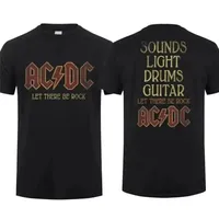 2025 Hot Sale Summer Women's Cotton Legendary Band AC Power Up DC Black TShirt Men Short Sleeves Cool Hip Hop Streetwear T-shirt