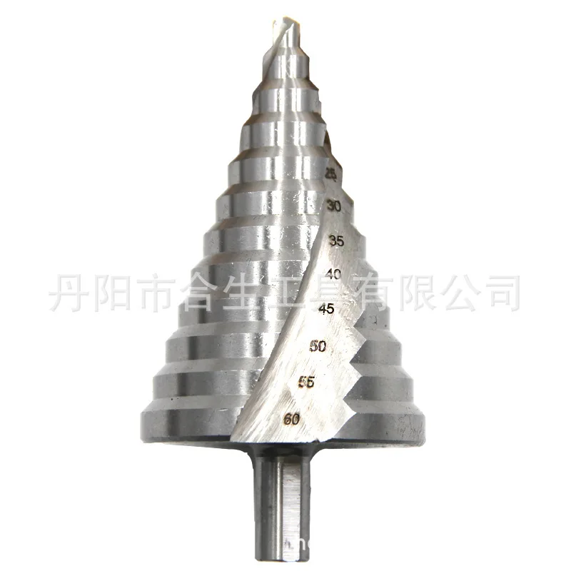 6-60mm Large Hole Opener HHS Spiral Groove Step Drill White Drilling Tower Drill Triangle Drill Multi functional Drill Bit