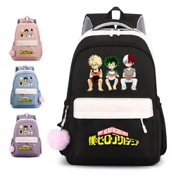 Mochila Harajuku con patrón de dibujos animados de Anime para hombres y niñas, mochila de gran capacidad para el Campus, mochila para portátil, mochila escolar