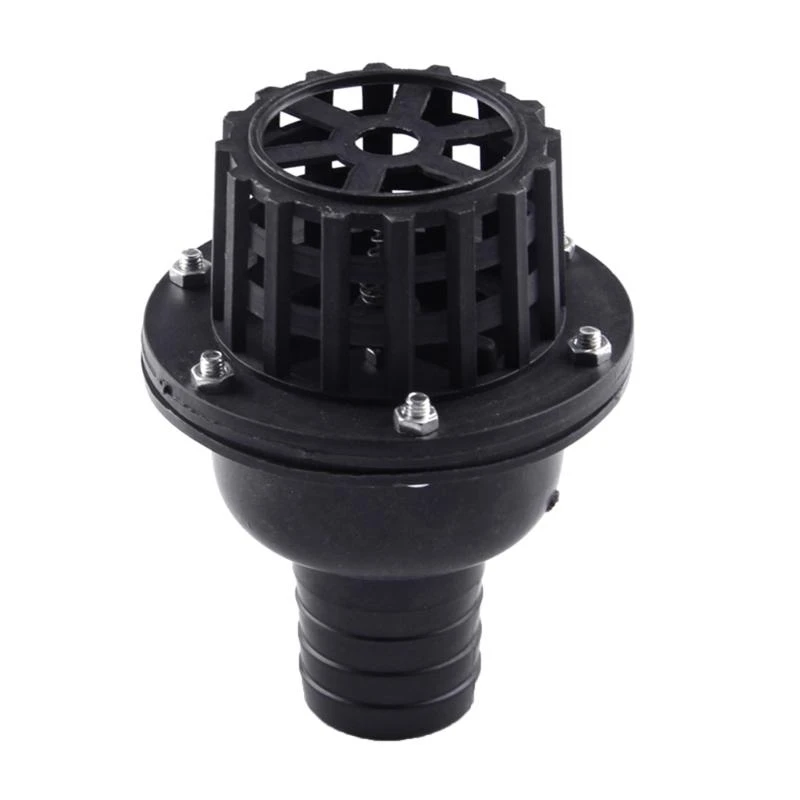 Water Pump Foot Valves PVC Low Pressure Flat Check Valves for Fluid Machine Water Jet Pump Foot Valves 1/1.5/2/2.5/3/4in
