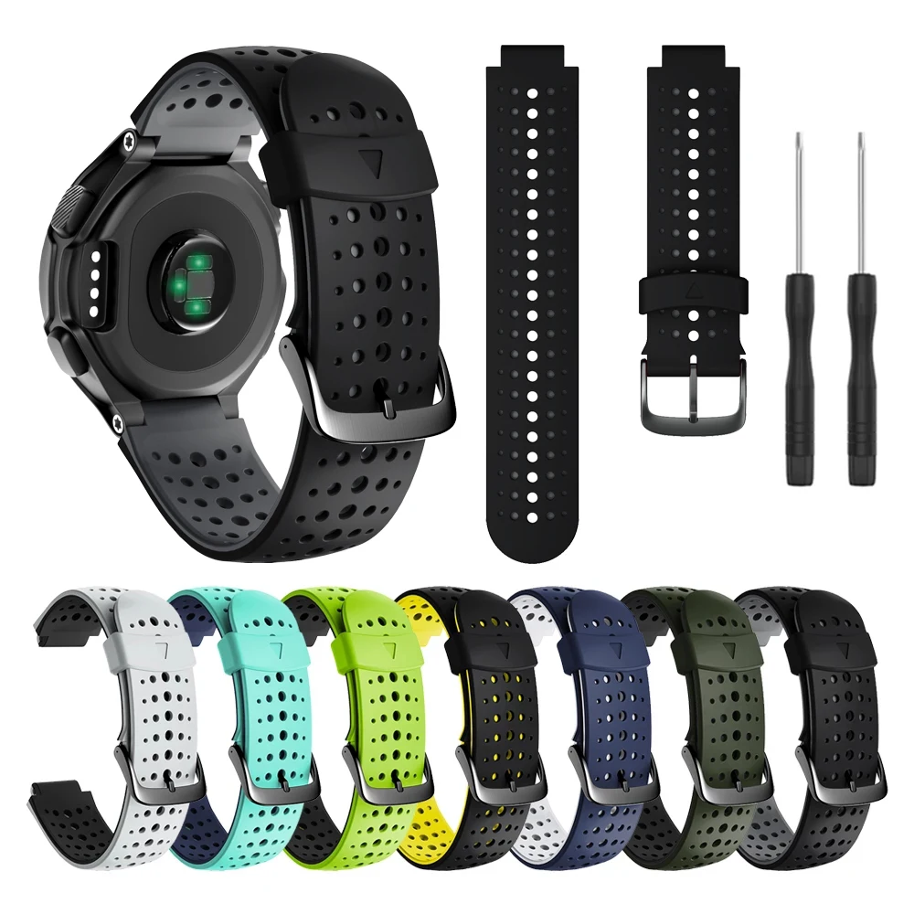 Silicone Sport Strap For Garmin Forerunner 235 220 230 620 630 735XT Watchband Bracelet Accessories