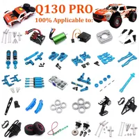 JJRC Q130 RC Car Parts Differential Brushless Adjustable Motor Drive Assembly Original Tires Front Bumper Housing Pillar