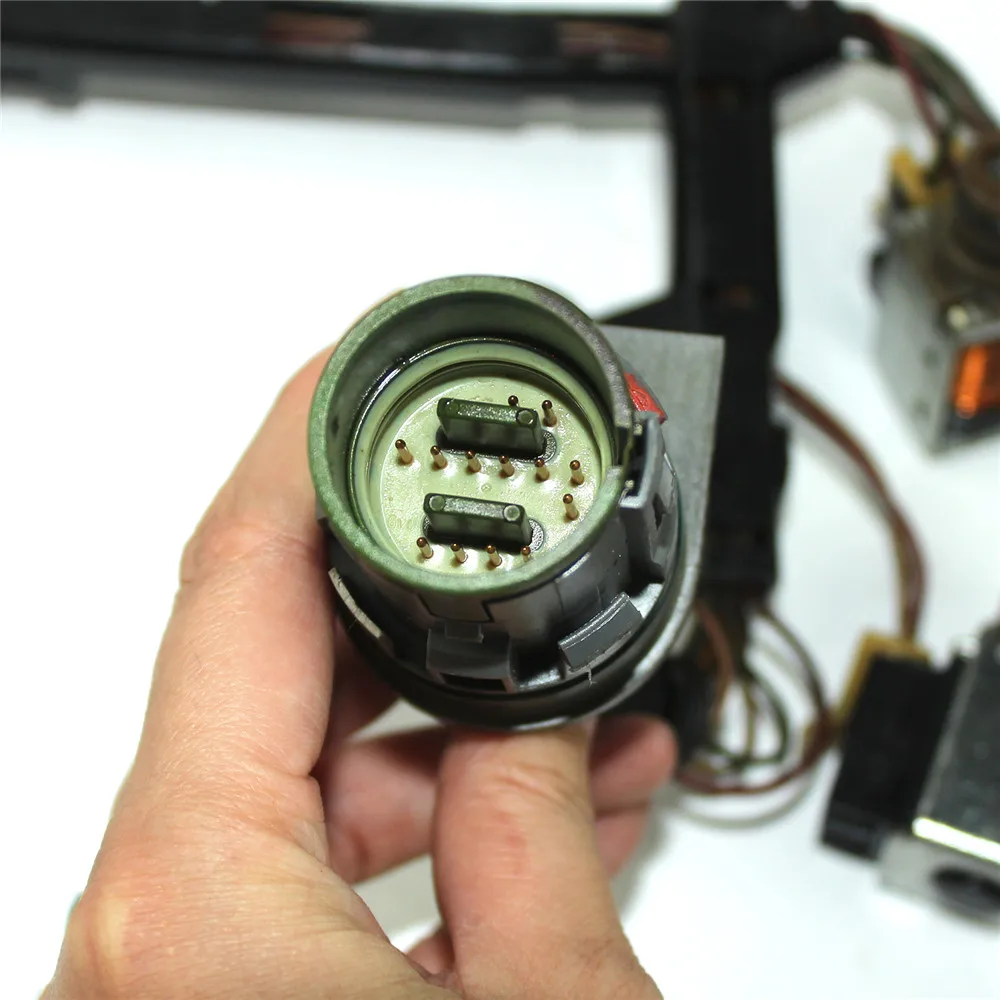 Juego de solenoides de transmisión 4L60E y 4L65E reacondicionados de 9 piezas con arnés apto para piezas de repuesto automotrices GM 1993-2005