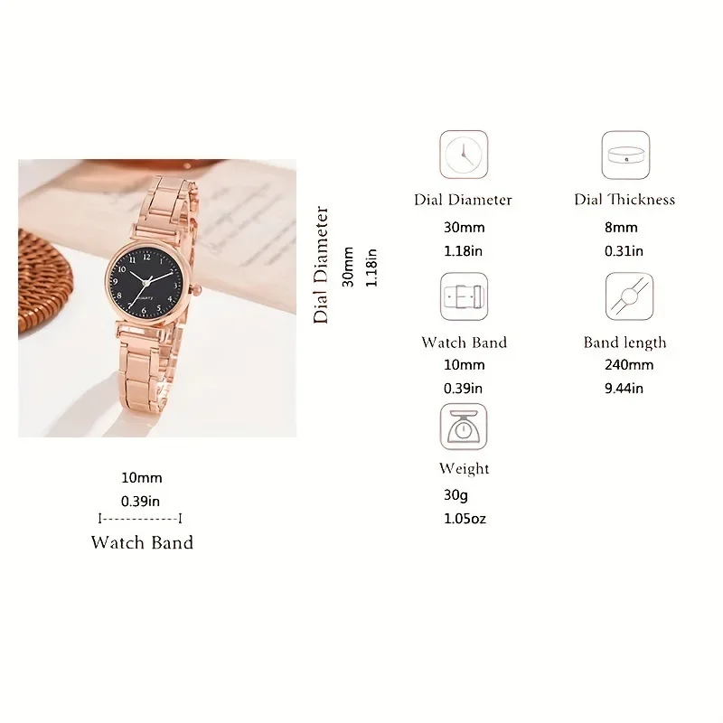 Reloj de cuarzo analógico a la moda, relojes de pulsera de lujo para mujer, correa de acero inoxidable, reloj de pulsera Digital informal para mujer