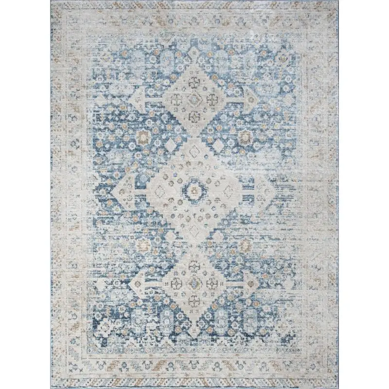 

Blue Area Rug 7'10" x 10'3" for Home Decor, Soft and Stylish Floor Covering