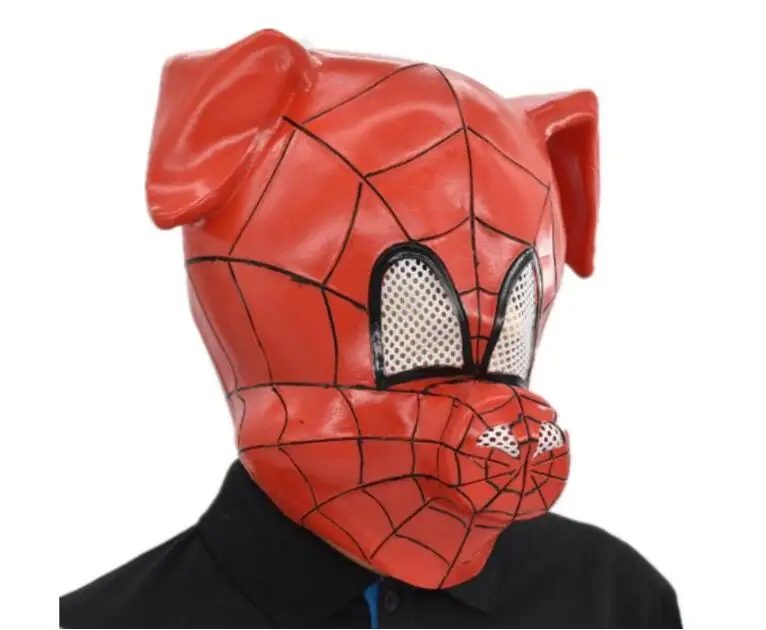 Peter Parker Miles Morales Raimi kostium superbohatera Cosplay maski obiektyw Prop maska na twarz Halloween