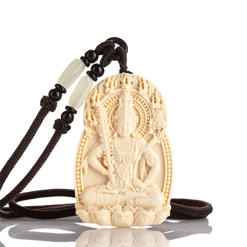 Mammoth Ivory Necklace Pendant Brand Men's Jewelry Pendant Twelve Zodiac Birthstone Pendant Gift