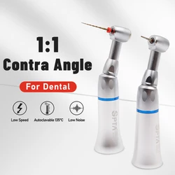 Dental Low Speed Kit 1:1 External Water Spray Air Turbine Handpiece E-type Push button Contra Angle FG1.6 CA2.35 Bur Type