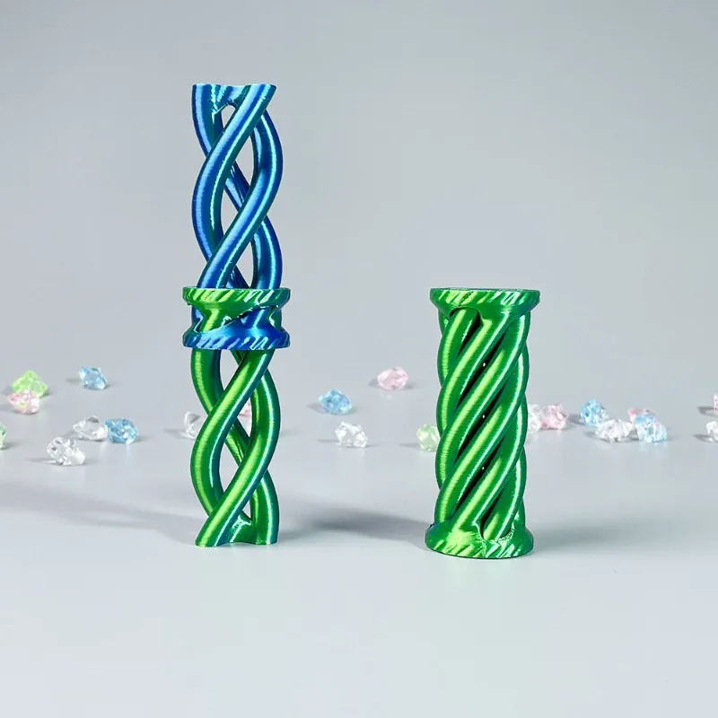3D 印刷減圧おもちゃ回転スパイラル三次元スパイラルコーンヘリックスネジパススルー彫刻知育玩具