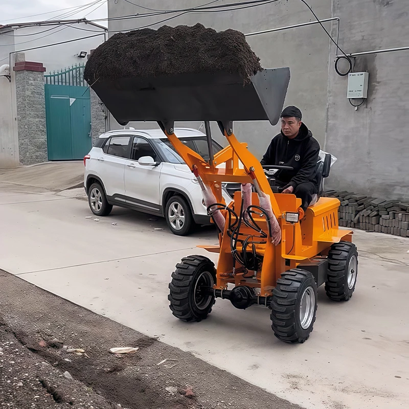 EPA Mini Skid Steer Loader diese l Mini Skid Steer Loaders Crawler Wheel Loader Mini 500kg 400kg 300KG