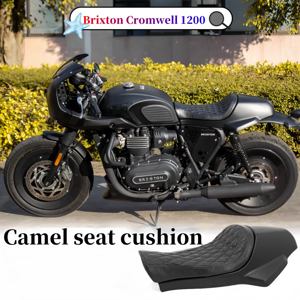 

Original Retro Motorcycle Seat Cushion GK1200 Brixton Cromwell 1200 Camel Hump Seat Cushion