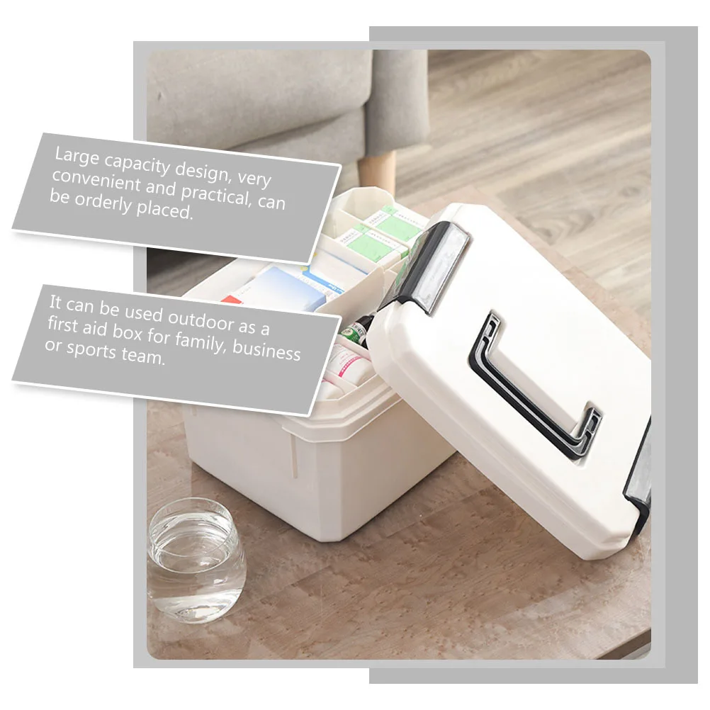 1 قطعة صندوق الإسعافات الأولية المنزلي للطب المحمول لتنظيم وتصنيف الأساسيات حقيبة الطب المحمولة #6