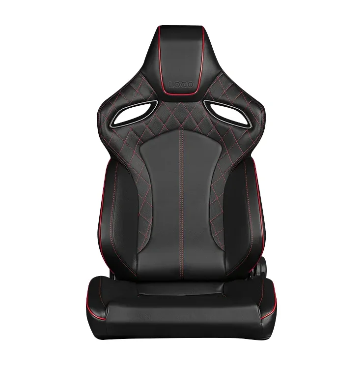 JBR9007 Universal Recline Leather Racing Bucket Car Seat