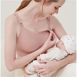 Ladies Mom Maternity Brassiere Women Mom Large Size Breastfeeding Underwear Thin Section Gathered Anti-sagging Ladies Women Bra