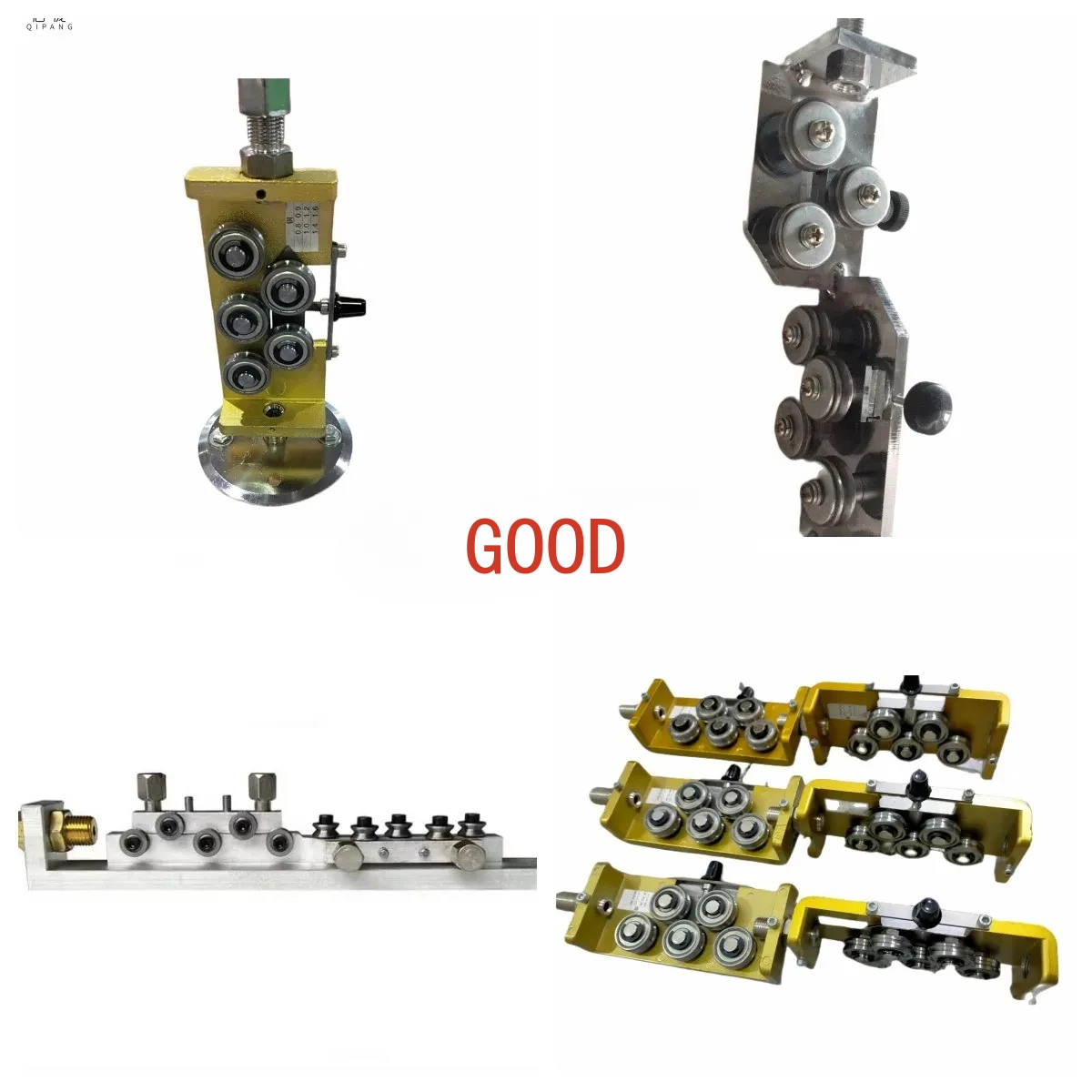 7wheel 10wheel Double Protection Barrel Cap Fittings Aluminum Metal Cable Straightener Tool Welding wire straightener