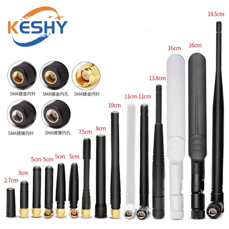 1-10 pces 2.4ghz 2dbi 3dbi 6dbi wifi 2.4g antena aérea rp sma macho roteador sem fio sma amplificador macho wlan roteador singal booster