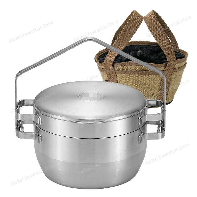 

Multi-functional Thickened Stainless Steel Dutch Pot Camping Frying Boiling Hanging Pot Stainless steel material