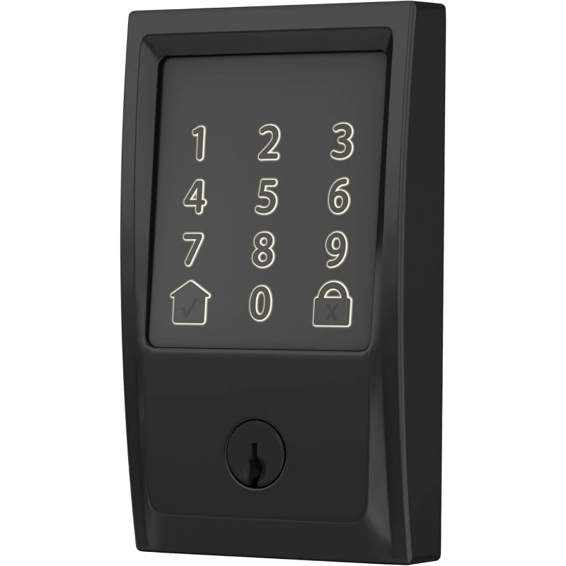 

Smart Wi-Fi Deadbolt with Century Trim in Matte Black