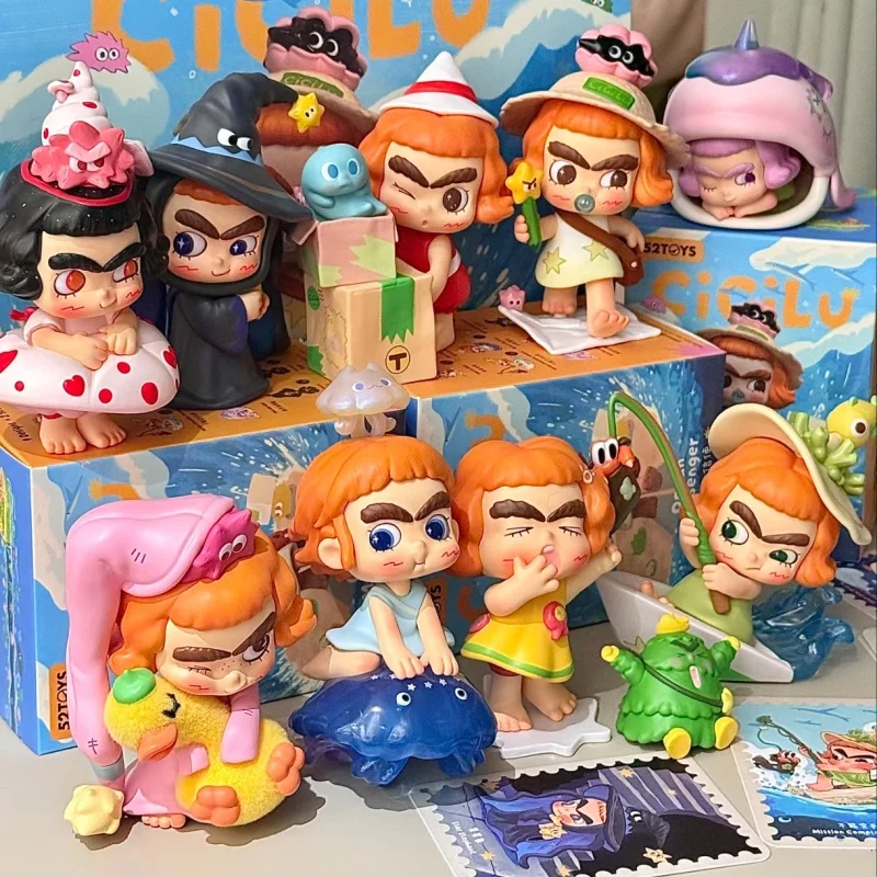 

52 игрушки Cicilu Ocean Messenger Series слепая коробка Kawaii аниме фигурка настольный декор украшения праздничные подарки подарок на день рождения для девочек