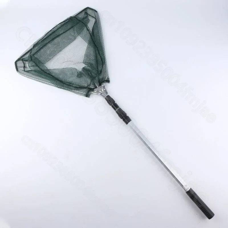 Aluminum alloy folding fishing net with retractable three section triangular automatic folding net fishing folding fishing net