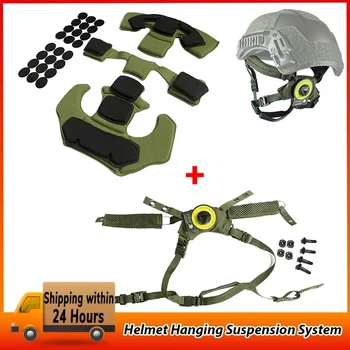 อัพเกรดใหม่ทีม Wendy หมวกกันน็อกแขวนระบบกันสะเทือนสายรัดคางสําหรับทีม Wendy FAST MICH ยุทธวิธี Airsoft HELMET อุปกรณ์เสริม