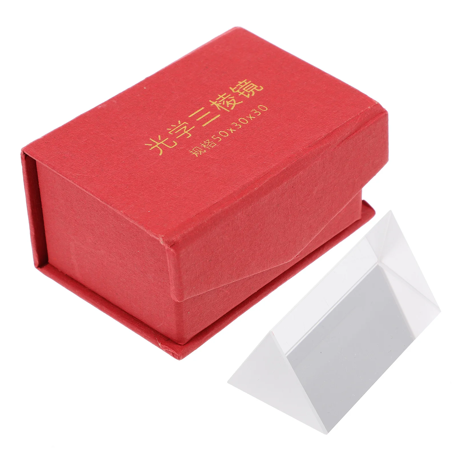 الثلاثي المنشور الزجاج البصري المنشور الفيزياء التدريس أداة الطيف الضوئي الانكسار العملي تصميم بسيط قطع دقيقة #3