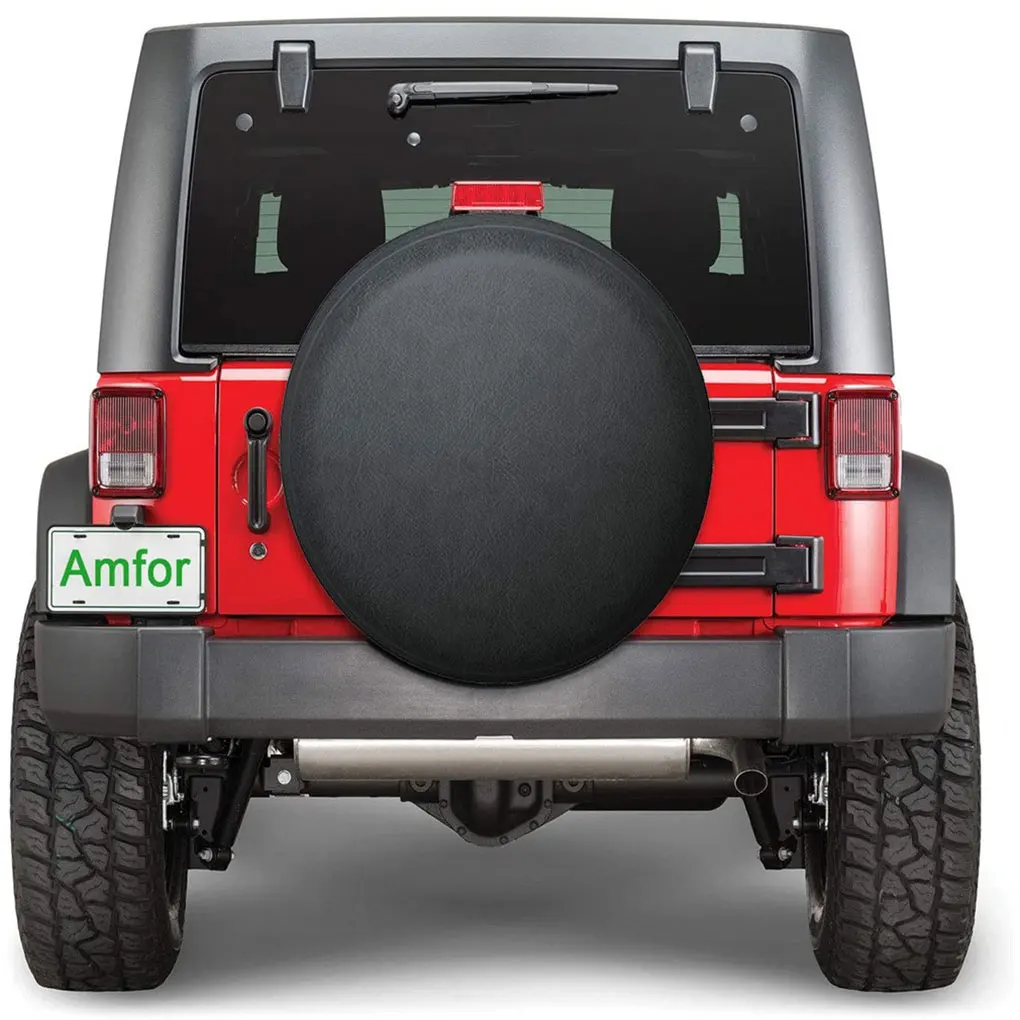 2/3 Easy To Install Durable Trailer Car Truck Wheel Tire Cover High Performance Black Spare Tire Cover