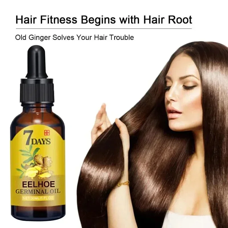 7 Days Fast Grow Hair Growth Serum Oil Dense Regrowth Ginger Hair Care Repair Liquid Essential Anti Loss Hair Oil 10/20/40ml view 2