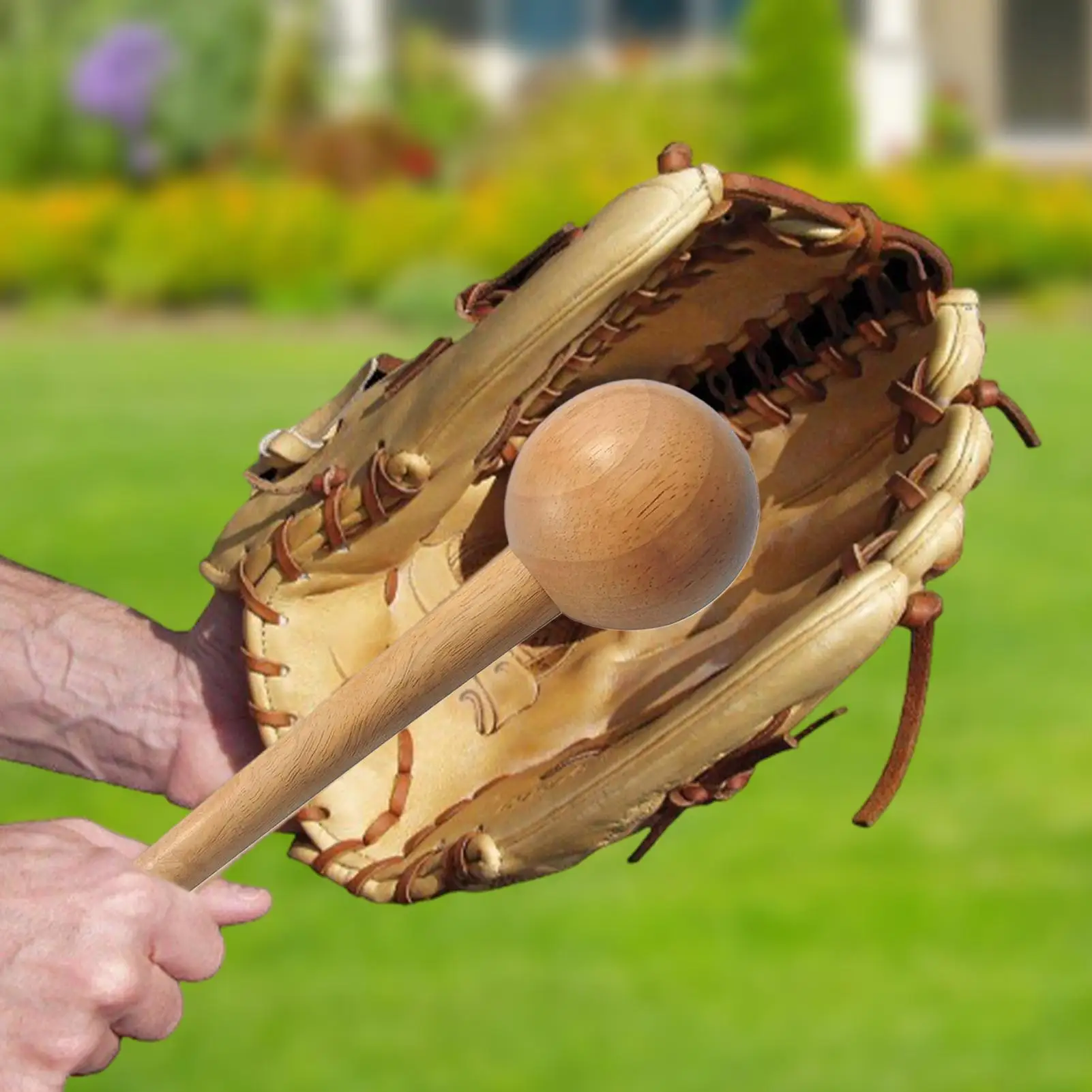 Baseball Glove Hammer Mallet Youth Softball Catchers Mitt Portable Shaper Wooden Training Tool Gloves Sliding Sturdy ﻿
