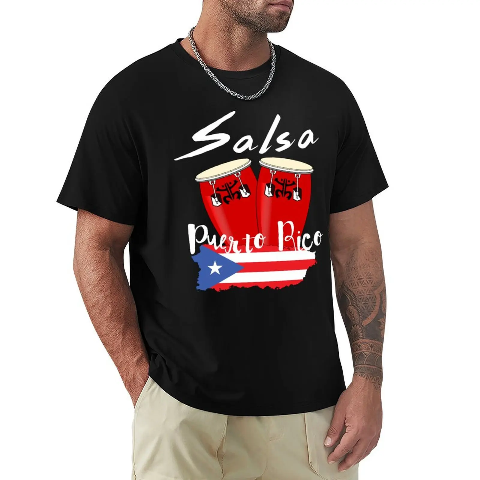 Puerto Rico Salsa T-Shirt Casual Daily Outfit T-Shirt