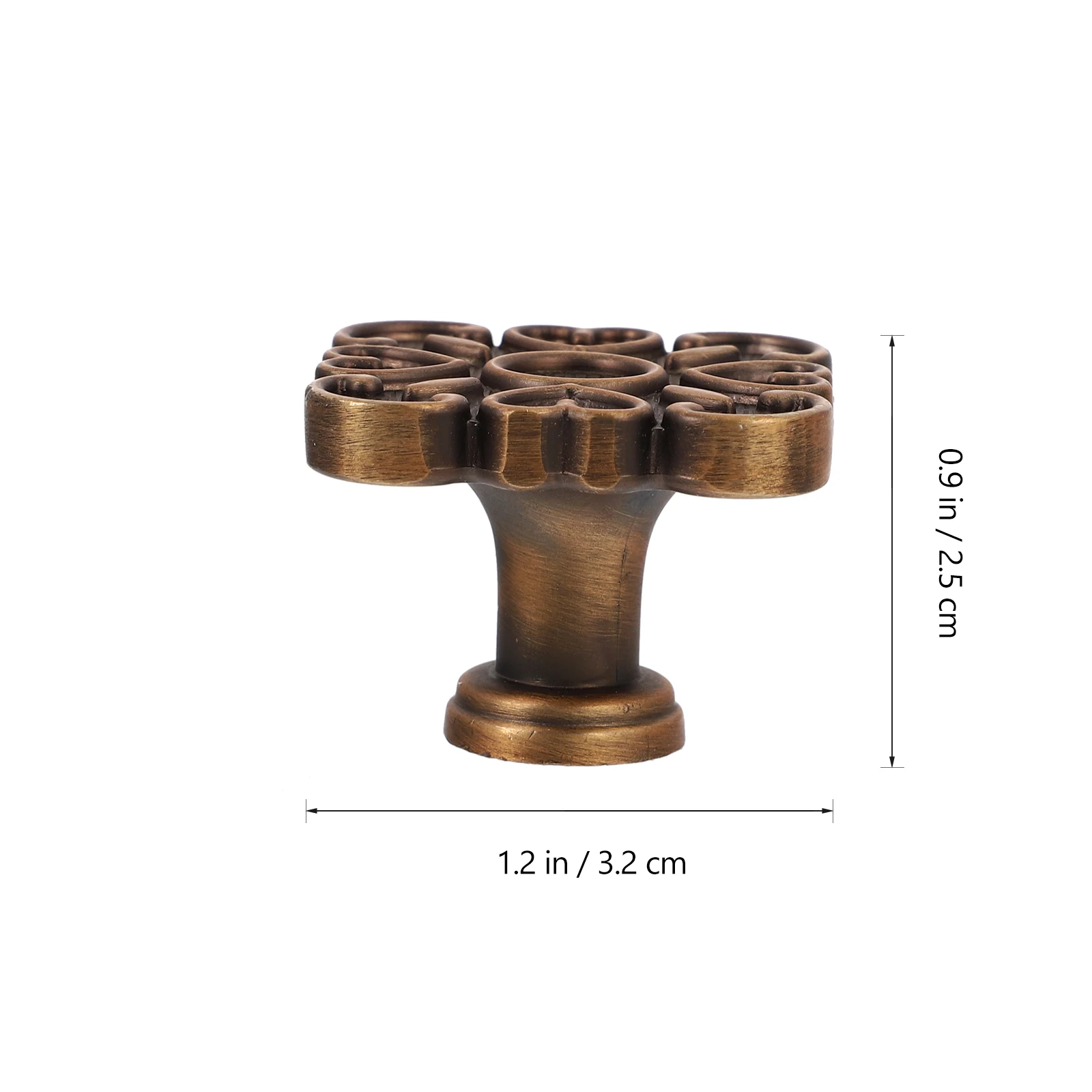 

10pcs Zinc Alloy Drawer Brown Durable Cupboard Knobs Solid Wardrobe Pulls niture Cabinet Door Grip For Kitchen Home