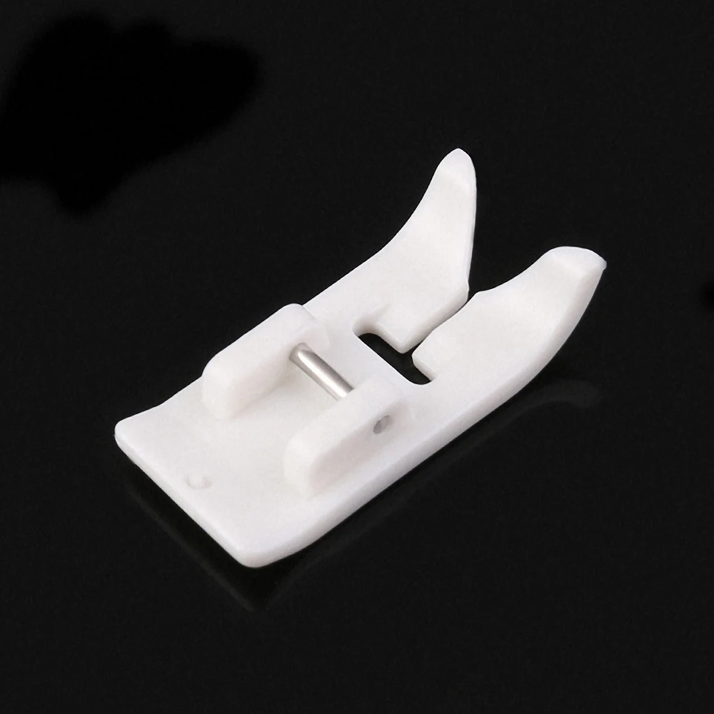 2 Pcs/set Foot Button Sewing Presser Foot Plastic White Non Stick DIY Leather Anti Slip Sewing Tool Sewing Machine Accessories