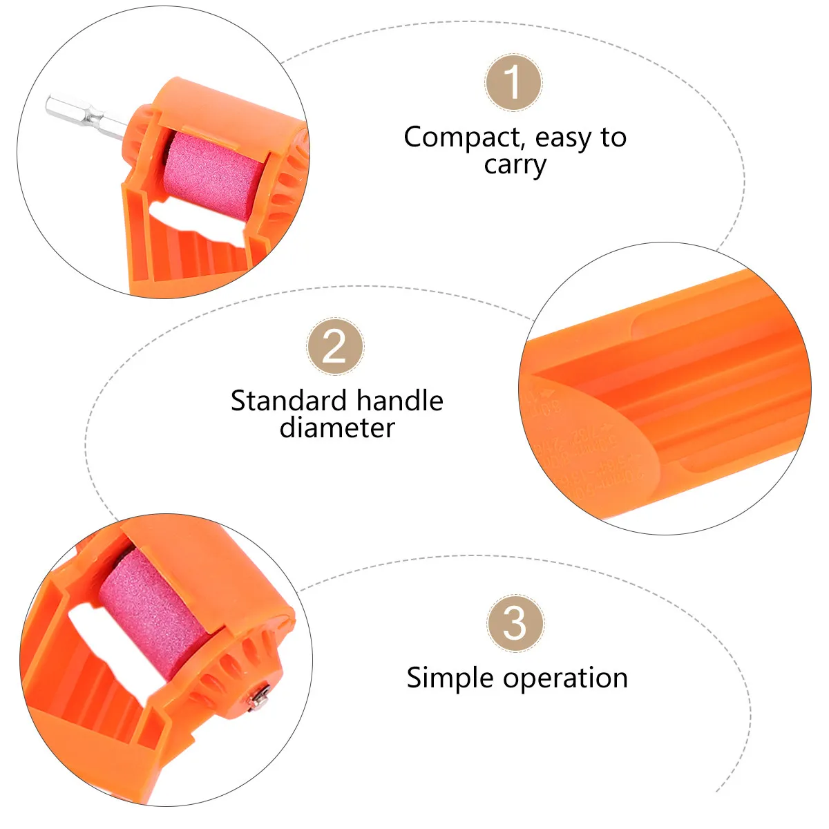 

2Sets Portable Drill Bit Sharpener Corundum Grinding Wheel Grinder Tool Fast Replacement Composite Cone Save Time and Money