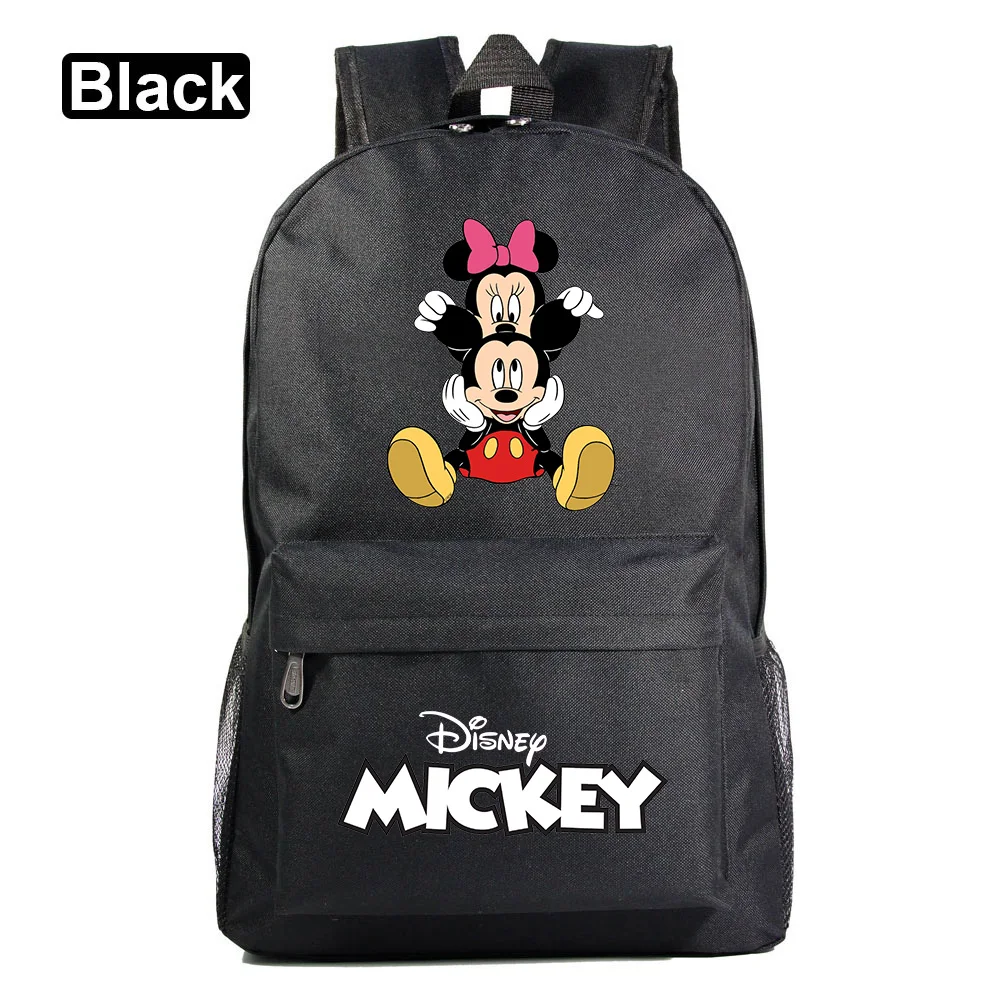 Disney Mickey Minnie Mouse Schoolbag Backpack for Girls Boys Mochila Teens Cool Travel Knapsack Rucksack Kids School Bags