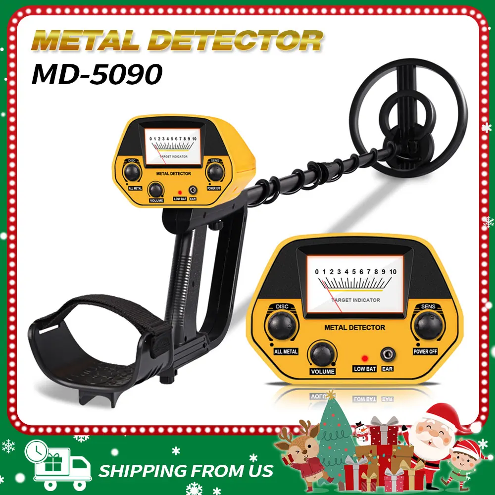 Metal Detector for Adults & Kids Detection Instrument MD-5090 Underground Gold Detector Metal Finder Hunter Treasure Gold Digger