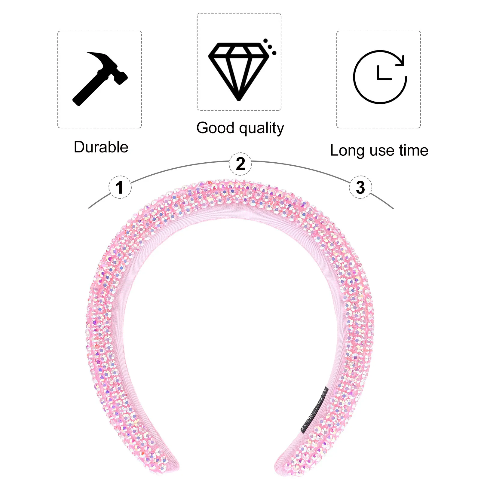

Блестящая повязка для волос со стразами и кристаллами, мягкий ободок для волос, украшение для вечеринки, легкие аксессуары для волос, женские головные уборы