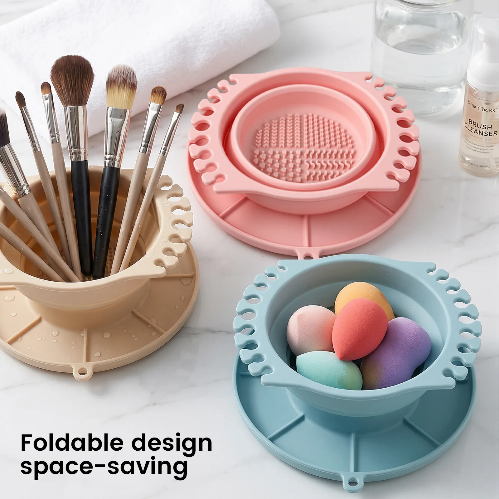Paint Brush Washer Paint Brush Clean Rinse Cup Basin Brush Cleaning Washer Tank Organizers Brush Holder Palette For Artist Kids