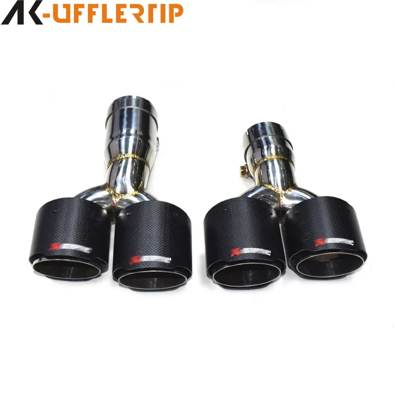 

Suitable for 2020 BMW X3 modified exhaust pipe four-out carbon fiber AK Scorpio tail throat tail nozzle BMW X3 special