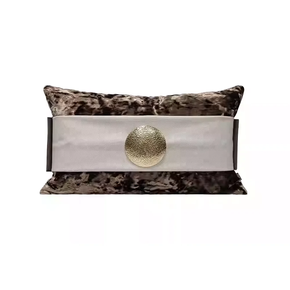 

RUIYI Nordic Modern New Chinese Style Luxury Embroidered Applique Patchwork Pillow Covers Customizable Cushion Cases 50×30