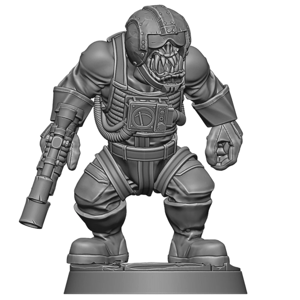 

1/35 3D Print Resin Model Statue Gearhed Pilot Resin Unpainted Model Kit Unassembled Gk Miniatures Figures Tabletop Toy