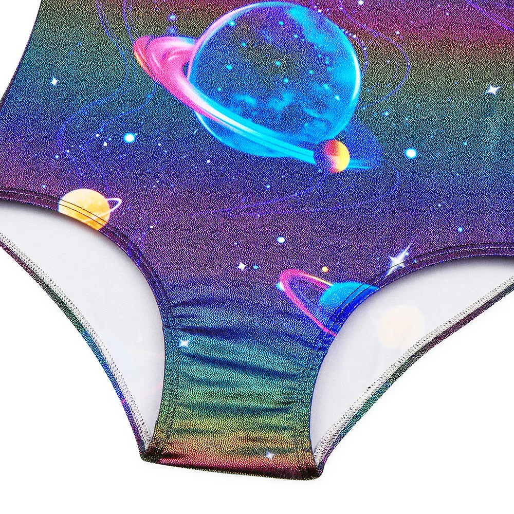 Kind Hoge Kwaliteit Spandex Glanzende Mouwloze Tank Maillots Ritmische Kunst Gymnastiek Pak Metallic Bodysuit Danskostuums Sparkly