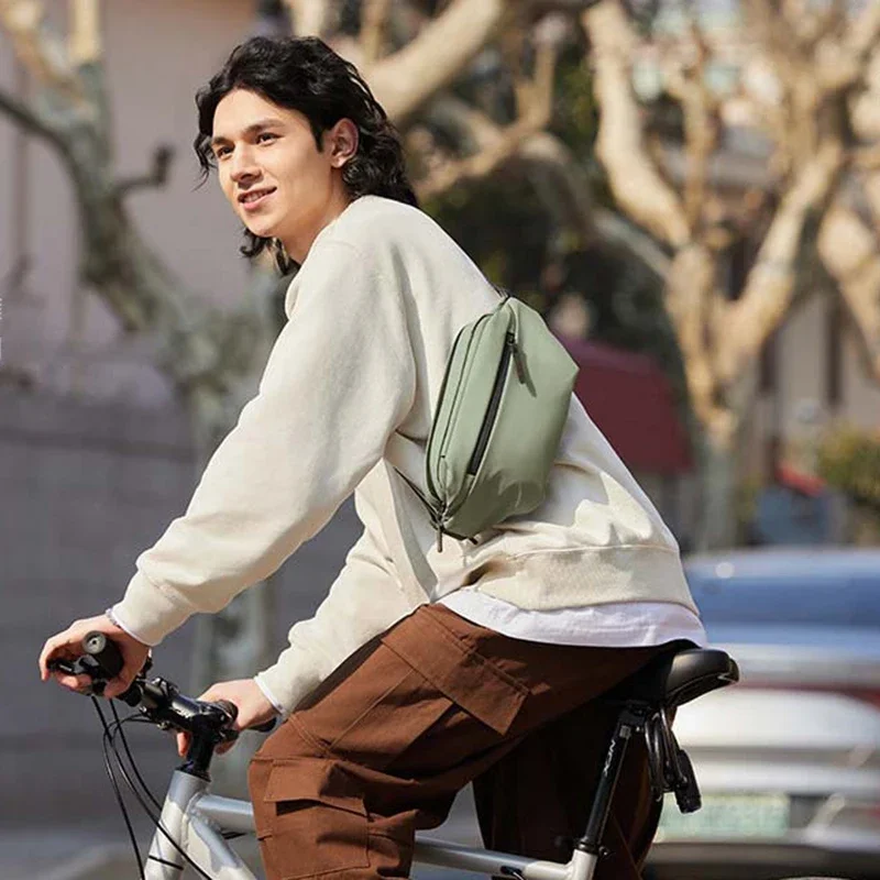 2024 Xiaomi Mijia متعددة الوظائف الرياضة الترفيه حقيبة صدر للرجال الخصر الرياضة في الهواء الطلق الكتف حزمة حزام الحقيبة حزم ركوب مقاوم للماء