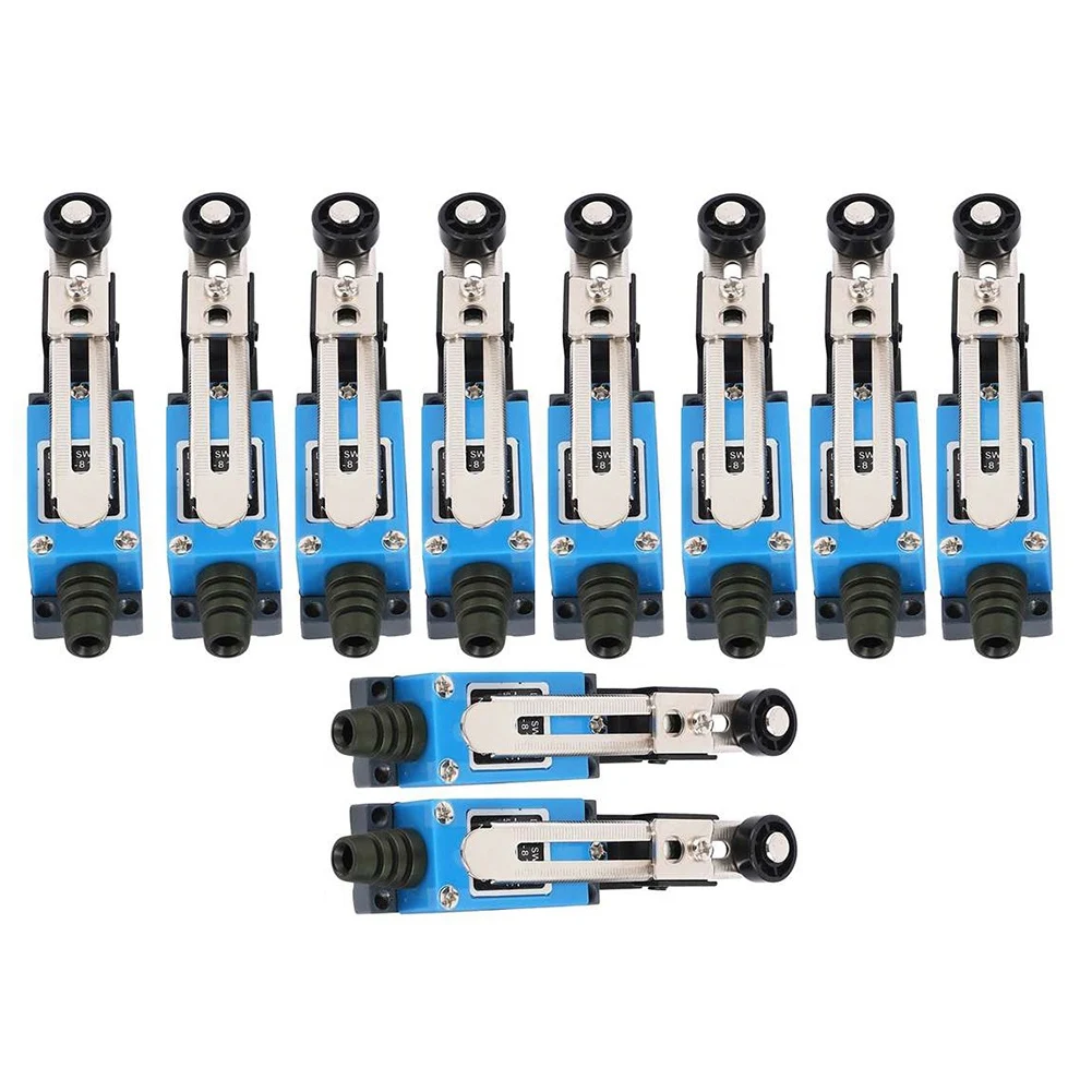 High-end 10Pcs ME-8108 Momentary Roller Arm Type Limit Switch for CNC Mill 5A 250V ME8108 Mini Switch