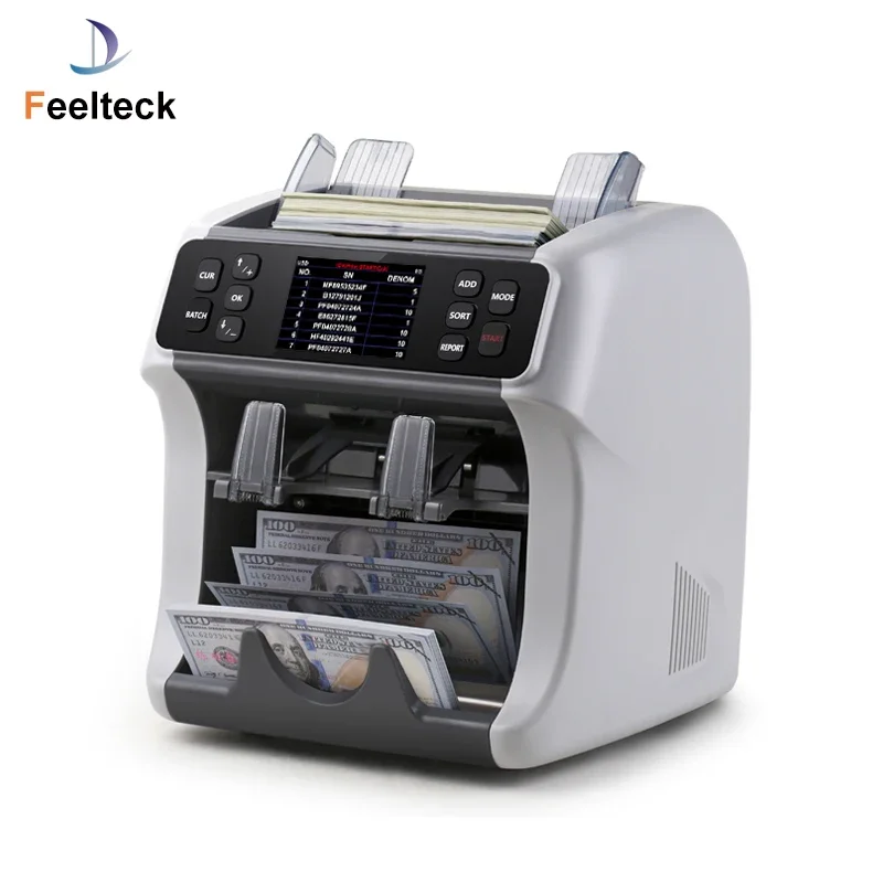 TLF Multi Currency Cis Mixed Denominations Banknotensortiermaschine Value Bill Money Counter Mix Banknotensortierermaschine